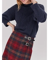 Celtic & Co. Women's British Wool Gansey Sweater