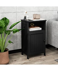 Slickblue Bathroom Freestanding Floor Storage Cabinet with Adjustable Shelf