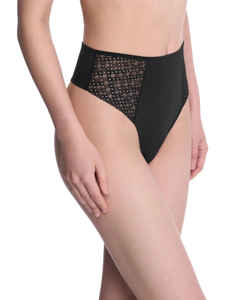 Natori Women's Harmony High Rise Lace Thong