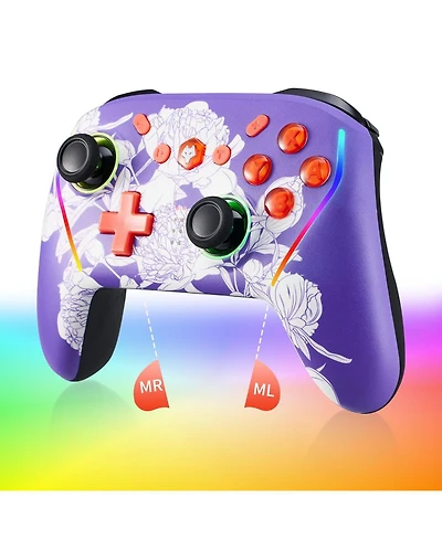 Nbcp Wireless Switch 2 Controller for Nintendo Switch/Lite/Oled, Mouse Touch Back Buttons, Extra Pro Controller with Wake, Programmable, Turbo Functio