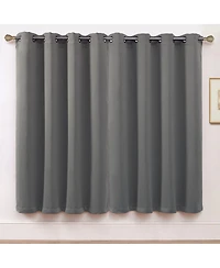 Kate Aurora Set of 2 Thermal Room Darkening Grommet Top Curtains For Small Windows