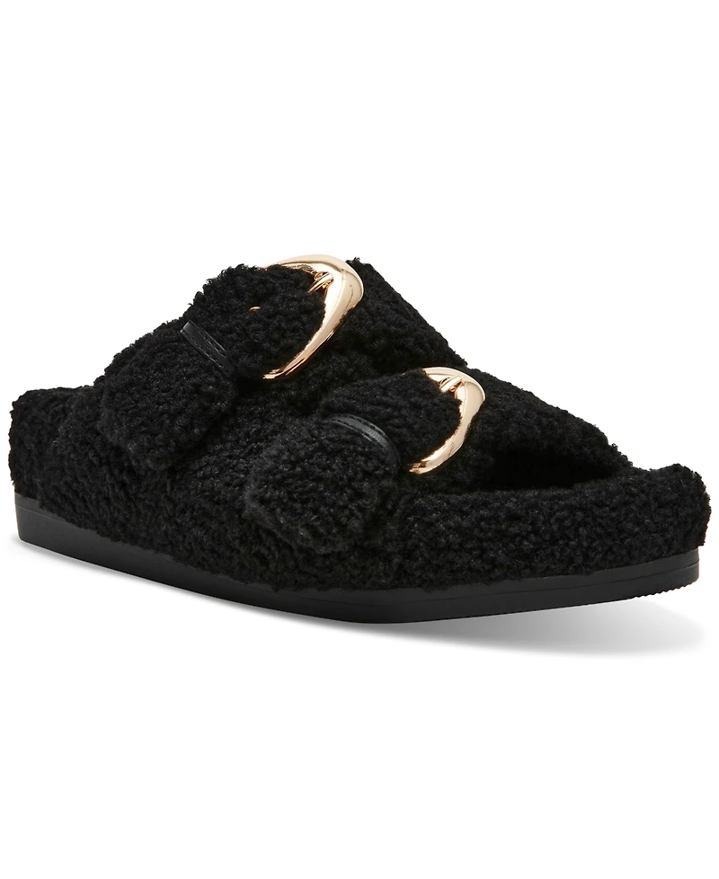 Dv Dolce Vita Women's Aldoni Plush Double-Strap Slide Slippers