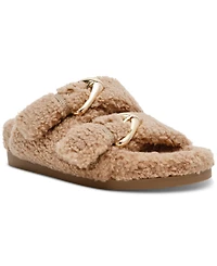 Dv Dolce Vita Women's Aldoni Plush Double-Strap Slide Slippers