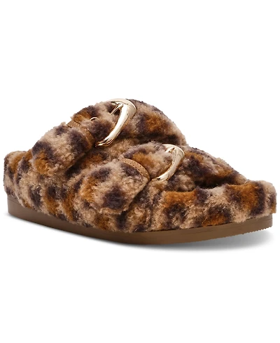 Dv Dolce Vita Women's Aldoni Plush Double-Strap Slide Slippers