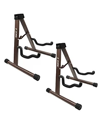 5Core Guitar Stand 2 Pack A Shape Foam Arm Rubber Pad for Acoustic Electric Bass