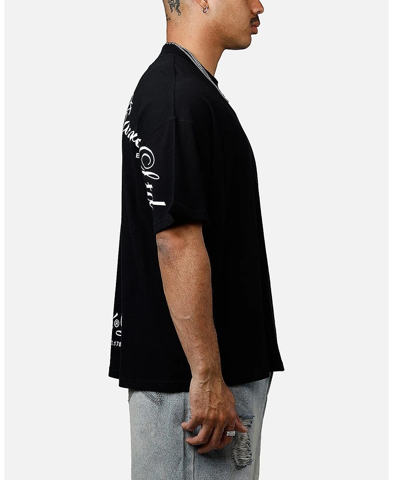 Carre Men's Side Script Oversized T-Shirt