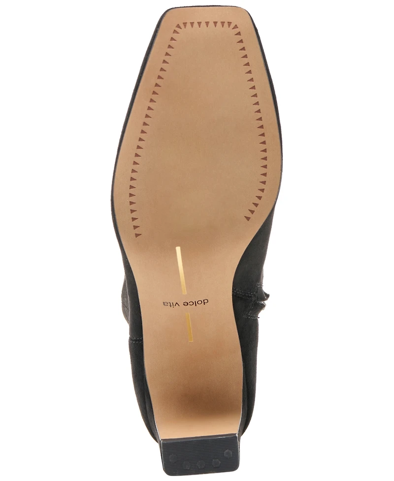 Dolce Vita Women's Roan Square-Toe Pull-On Stretch Dress Booties