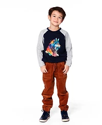 Deux par Baby Boy Stretch Corduroy Jogger Pants Brown