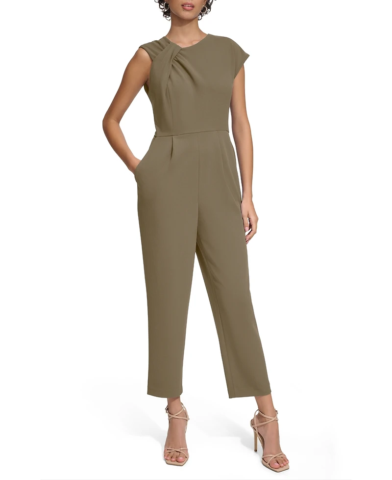 Calvin Klein Women's Asymmetric Tapered Jumpsuit