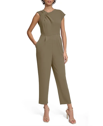 Calvin Klein Women's Asymmetric Tapered Jumpsuit