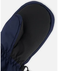 Deux par Deux Toddler Unisex Winter Mittens Play Navy Blue