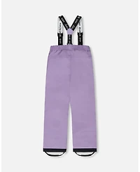 Deux par Girl Two-Piece Chill Outerwear Set with Light Insulation Purple Gray - Child