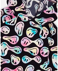 Deux par Girl Pullover Fleece Hoodie Smiley Face