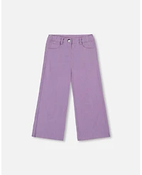 Deux par Girl Wide Leg Corduroy Pants Lavender - Toddler|Child