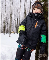 Deux par Boy Two-Piece Play Snowsuit Smiley Face