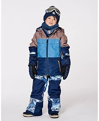 Deux par Boy Two-Piece Teknik Snowsuit Blue Mountains - Toddler|Child
