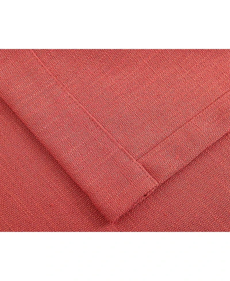 Kate Aurora Teen Decor Poly Cotton Coral Colored Grommet Top Window Valance