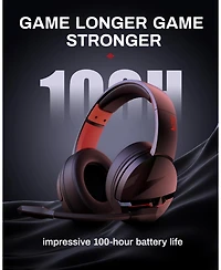 Acer 2.4GHz Flex Wireless Gaming Headset | Red + Pink | 100H Battery, 50mm Drivers, Noise-Canceling Mic | Bluetooth 5.3, 3.5mm | PS4, Pc, Music, Meeti