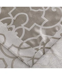 Kate Aurora Living 2 Pack Reversible Geometric Room Darkening Grommet Curtains - 38 in. W x 84 L, Lavender/Purple