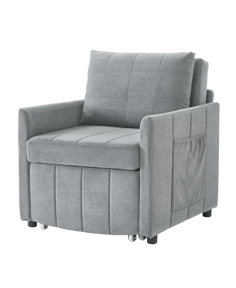 Streamdale Furniture Convertible Sleeper Sofa Bed with Adjustable Backrest