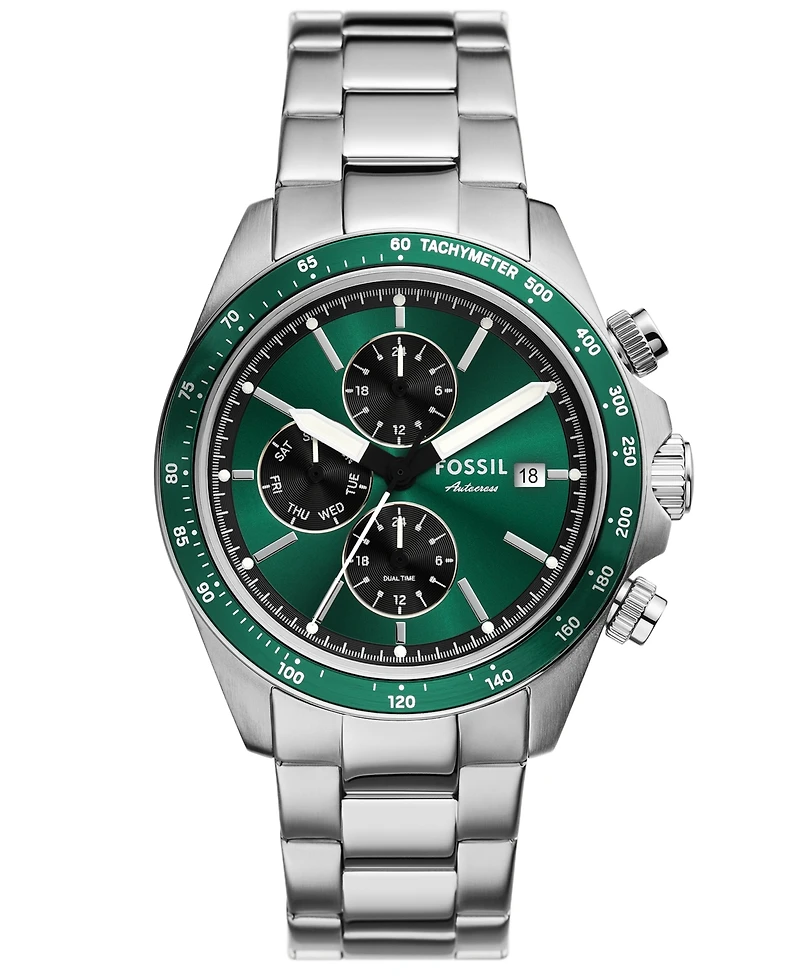 Fossil Men's Autocross Multifunction Stainless Steel Watch, 42mm