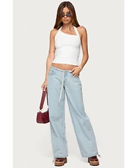 Edikted Women's Kylan Asymmetric Halter Top