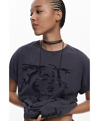 Desigual Women's Expensive embossed T-shirt