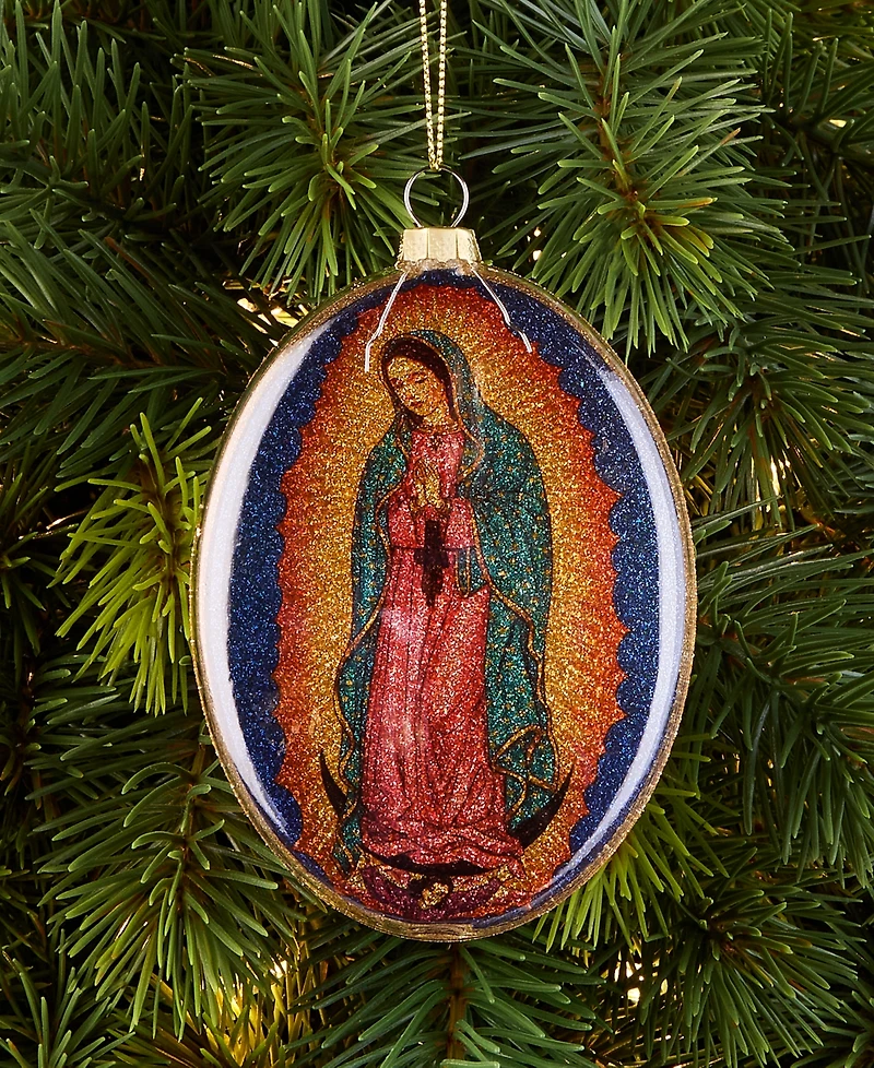 Holiday Lane Blessed Our Lady of Guadalupe Disc Ornament, Macy's Exclusive