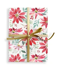 Punch Studio Winter Watercolor Holiday Gift Wrap, 30" x 120"
