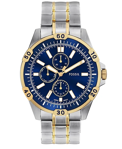 Fossil Men's Garrett Multifunction Two-Tone Stainless Steel Watch
