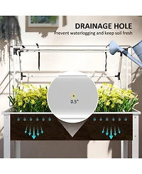 Outsunny Raised Garden Bed with house Cover,