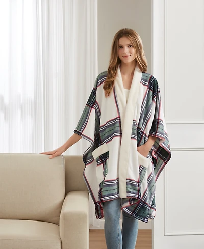 Premier Comfort Cozy Plush Printed Wrap, 50" x 70", Exclusively at Macy's
