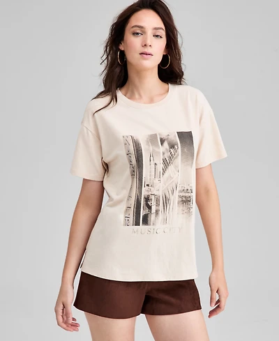 And Now This Women's Nashville Graphic-Print T-Shirt, Macy's Exclusive