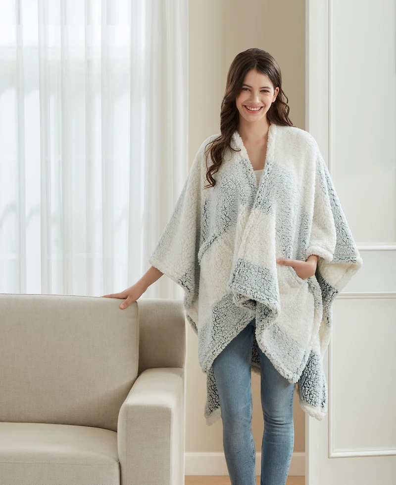 Premier Comfort Alpine Valley Cozy Sherpa Wrap, 50" x 60"
