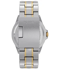 Fossil Men's Garrett Multifunction Two-Tone Stainless Steel Watch, 44mm