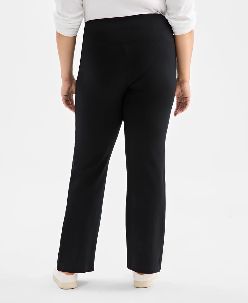 Style & Co Plus High-Rise Bootcut Ponte Pants, Created for Macy's