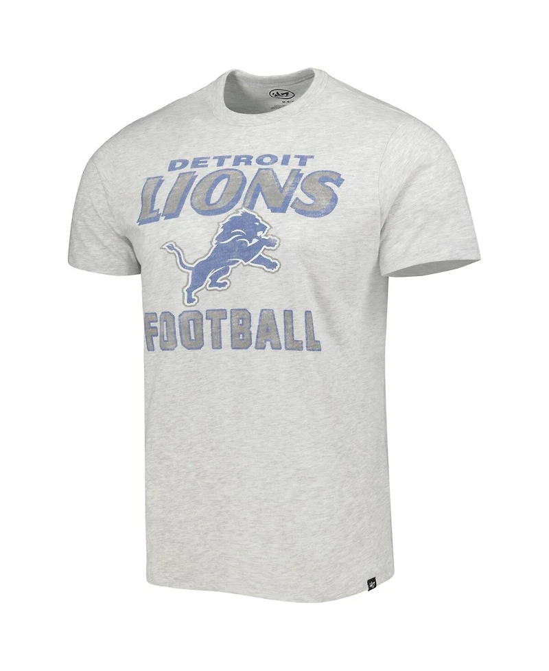 '47 Brand Men's Heathered Gray Detroit Lions Dozer Franklin Lightweight T-Shirt