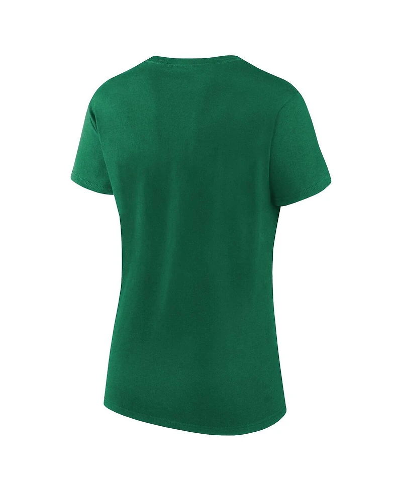 Fanatics Women's Green Athletics Cotton T-Shirt