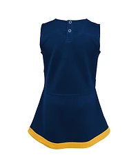 Outerstuff Girls Toddler Navy West Virginia Mountaineers Cheer Captain Dress with Bloomers