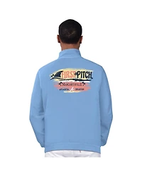 Margaritaville Men's Light Blue Atlanta Braves First Pitch Quarter-Zip Pullover Top
