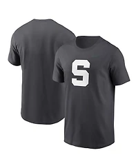 Nike Men's Anthracite Michigan State Spartans Primetime Alternate Logo T-Shirt