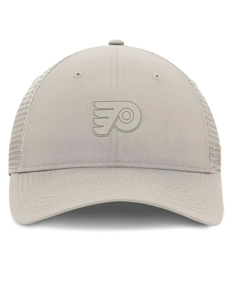 Fanatics Women's Tan Philadelphia Flyers Authentic Pro Road Trucker Adjustable Hat