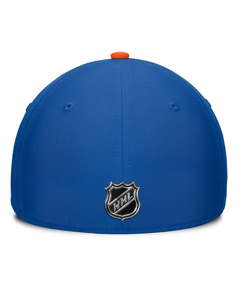 Fanatics Men's Royal/Orange New York Islanders Authentic Pro Rink Flex Hat