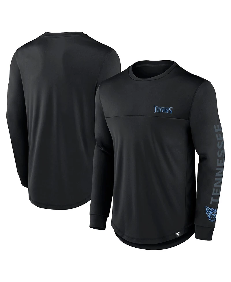 Fanatics Men's Black Tennessee Titans Blackout Long Sleeve T-Shirt