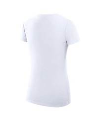 G-iii 4Her by Carl Banks Women's White Houston Astros Baseball V-Neck Fitted T-Shirt