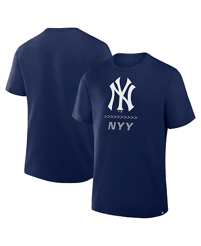 Fanatics Men's Navy New York Yankees Clubhouse Legacy Side Swipe T-Shirt