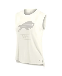 Fanatics Women's Cream Buffalo Bills Studio Embrace Tank Top