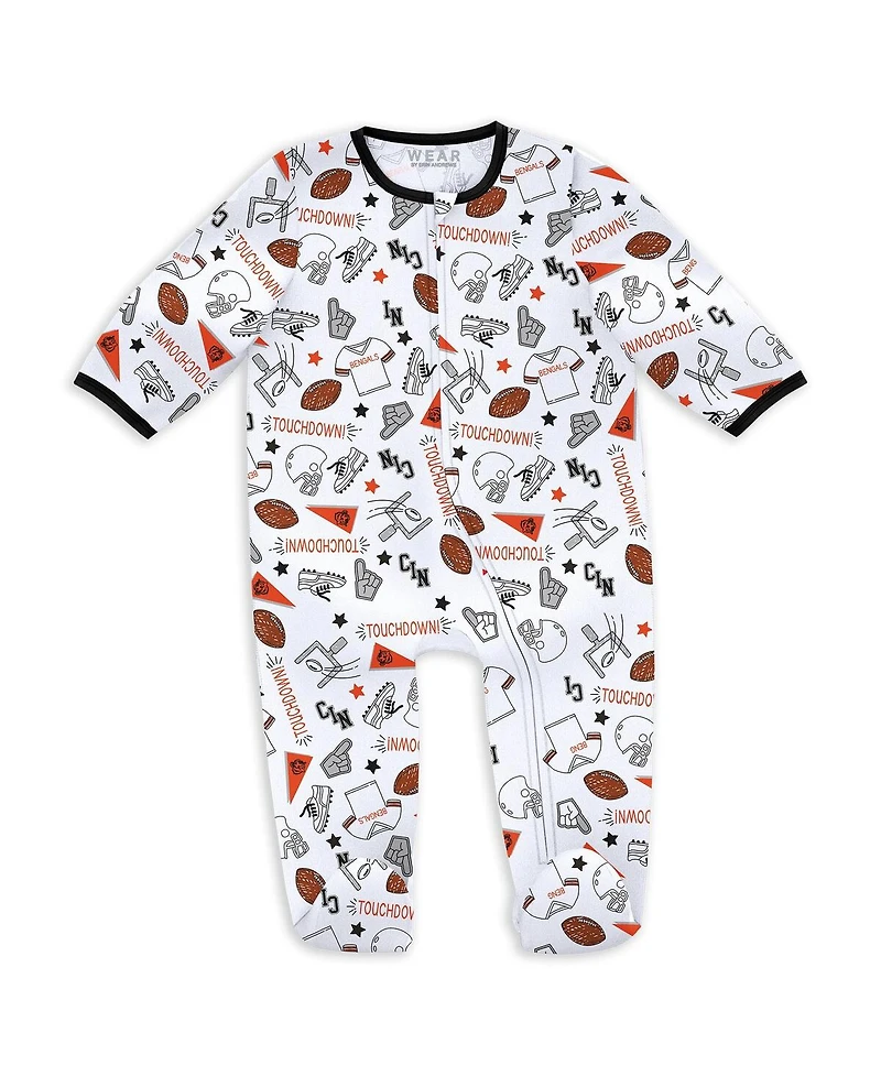 Wear by Erin Andrews Baby Boys and Girls Cincinnati Bengals Sleep Play Set