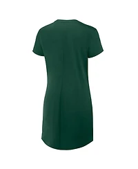 Fanatics Women's Green Bay Packers Ruched Drape T-Shirt Dress
