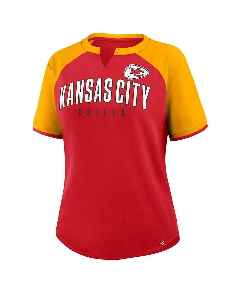 Fanatics Women's Red/Gold Kansas City Chiefs Height Advantage T-Shirt